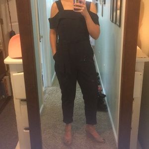 NY&CO navy business casual jumpsuit